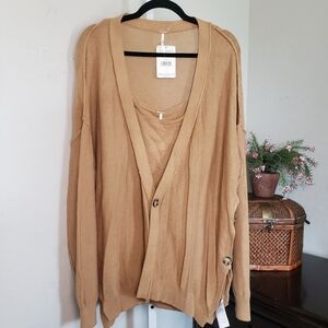 Free People Weekend Breeze Cardigan NWT Large